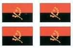 Angola Flag Stickers - Sheet of 50