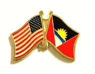 Antigua & Barbuda Lapel Pin - Double