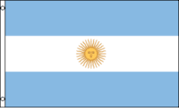 Argentina 3x5 Nylon Flag - Imported