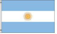 Argentina 3x5 Nylon Flag - Imported