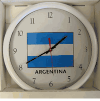 Argentina Flag Clock