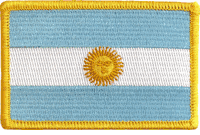 Argentina Flag Patch - Rectangle