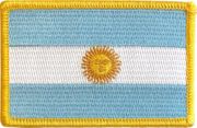 Argentina Flag Patch - Rectangle
