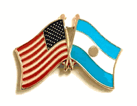 Argentina Lapel Pin - Double