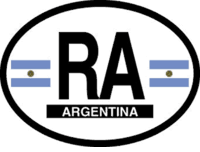 Argentina Flag It Oval Decal