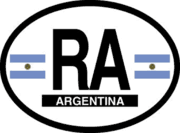 Argentina Flag It Oval Decal