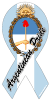 Argentinean Pride Car Ribbon Magnet
