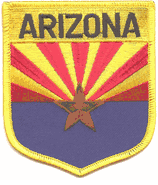 Arizona Flag Shield Patch