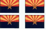 Arizona Flag Stickers