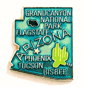 Arizona Map Lapel Pin