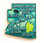 Arizona Map Lapel Pin