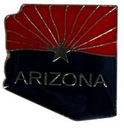 Arizona Map Lapel Pins - Updated Version