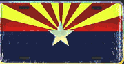 Arizona Starburst License Plate