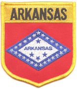Arkansas Flag Shield Patch