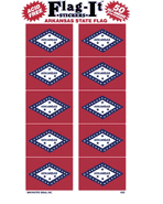 Arkansas Flag Stickers 50 Stickers per package