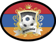 Armenia Soccer Flag It Oval Decal