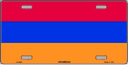 Armenia Flag License Plate