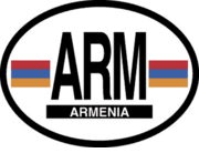 Armenia Flag It Oval Decal