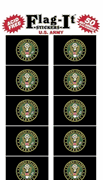 Army Flag Stickers 25 Stickers per package