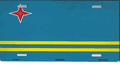 Aruba Flag License Plate