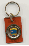 Aruba Flag Lucite Key Ring