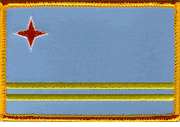 Aruba Flag Patch - Rectangle