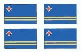 Aruba Flag Stickers - Sheet of 50