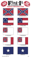 Assorted Confederate Stickers - 50 per package