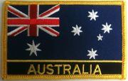 Australia Flag Patch with Name