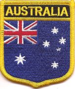 Australia Flag Shield Patches