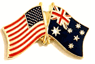 Australia Lapel Pin - Double