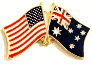 Australia Lapel Pin - Double