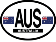 Australia Flag It Oval Decal