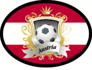 Austria Soccer Flag It Oval Decal