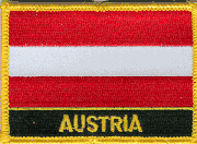 Austria Flag Patch with Name