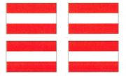 Austria Flag Stickers - 50 per sheet