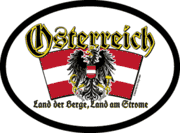 Austria Motto Flag It Oval Decal