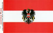 Austria w/Eagle Flag Decal Stickers