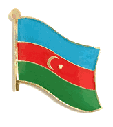 Azerbaijan Flag Lapel Pin - Single