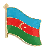 Azerbaijan Flag Lapel Pin - Single