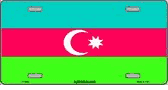 Azerbaijan Flag License Plate