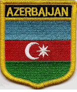Azerbaijan Flag Shield Patch