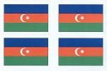 Azerbaijan Flag Stickers - Sheet of 50