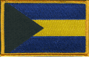 Bahamas Flag Patch - Rectangle
