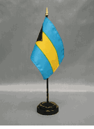 Bahamas Miniature Desk Flag