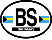 Bahamas Flag It Oval Decal