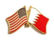 Bahrain Flag Lapel Pin - Double