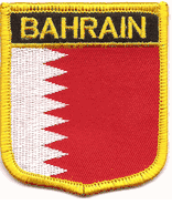 Bahrain Flag Shield Patch
