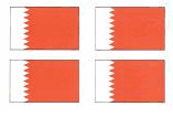 Bahrain Flag Stickers - Sheet of 50