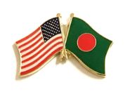 Bangladesh Flag Lapel Pin - Double